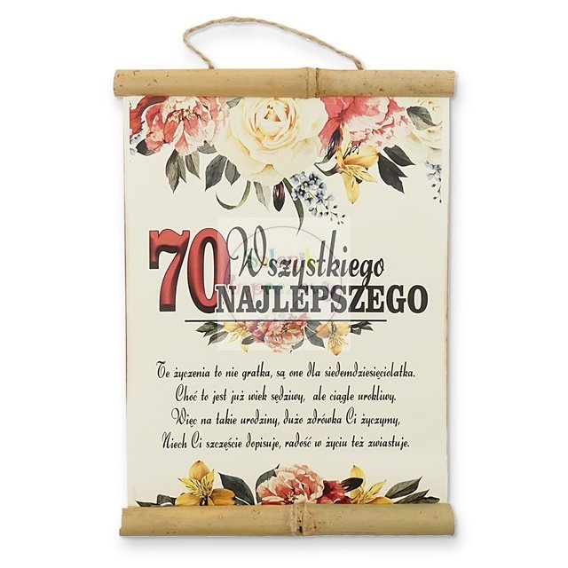 Pomysł Na 70 Urodziny Babci kieliszki ślubne Dyplom na 70 urodziny sklep ślubny