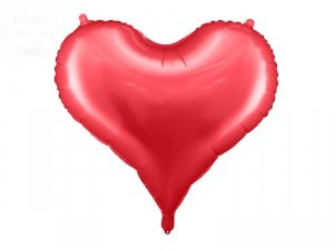Balon foliowy serce czerwone 75 x 64,5 cm