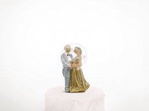 Figurka Złote Gody, 50 rocznica ślubu 12 cm