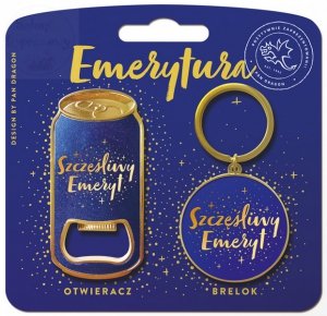Zestaw otwieracz + brelok Emerytura
