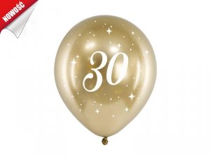 Balony Glossy złote 30 cm 30 - stka