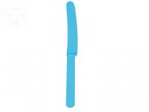 Noże błękitne plastikowe  17 cm - 10szt