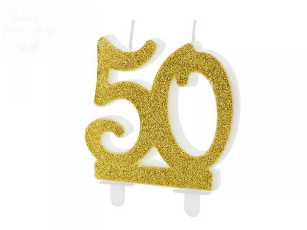 Świeczka urodzinowa do tortu liczba 50