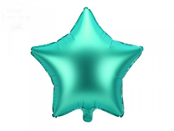 Balon foliowy Gwiazdka zielona matowa 48 cm