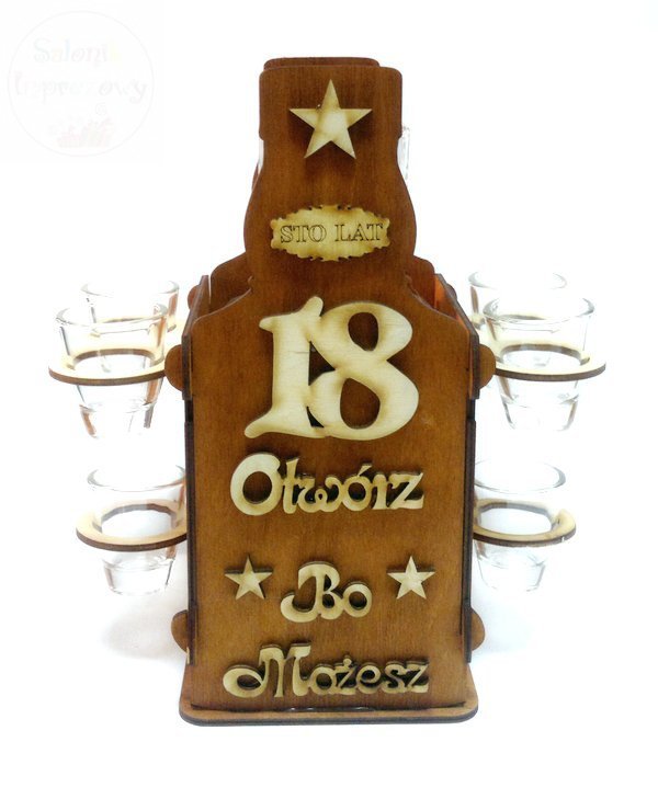 Karafka &quot; Butelka&quot; Otwórz bo możesz 18-stka