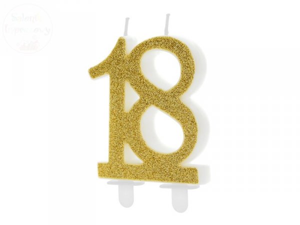 Świeczka urodzinowa do tortu liczba 18