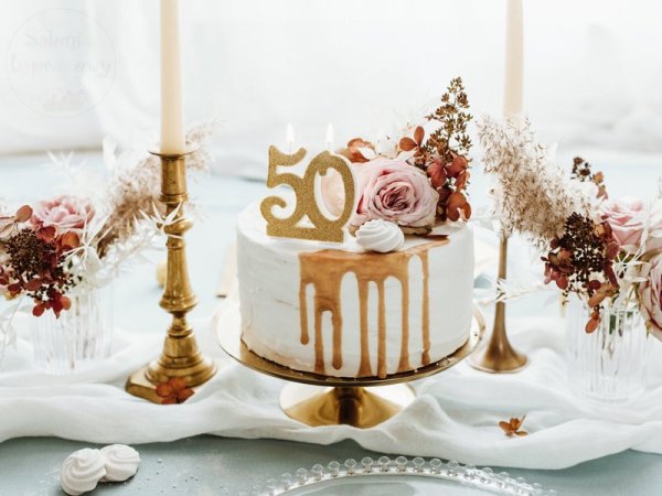 Świeczka urodzinowa do tortu liczba 50