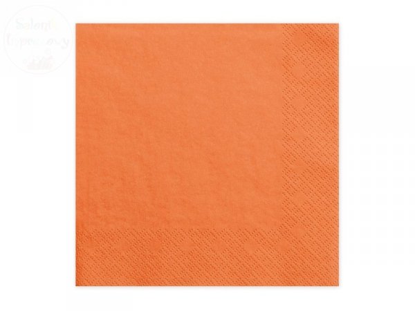 Serwetki  trójwarstwowe pomarańczowe 33x33cm
