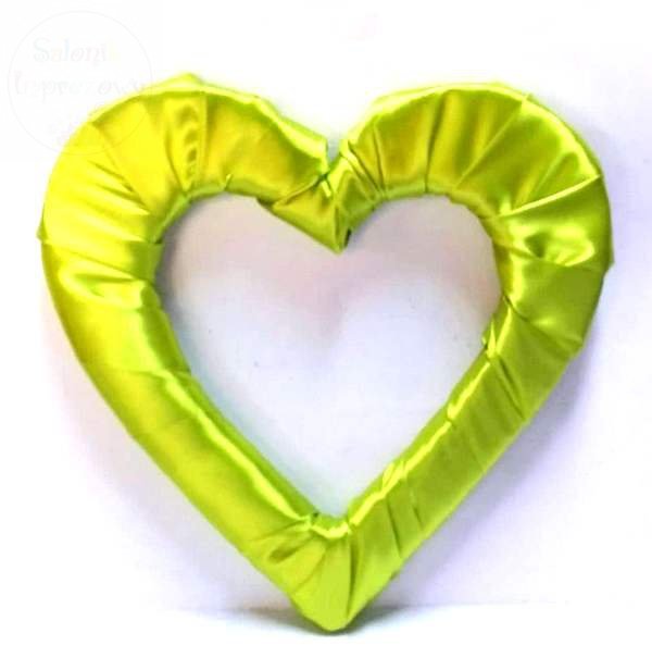 Serce styropianowe duże w kolorze jasno zielonym
