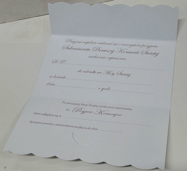 Zaproszenie na Pierwszą Komunię świętą