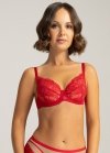 Czerwony biustonosz push-up Ava 2156