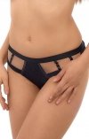 Szorty damskie czarne paski Lupoline 2505-06 
