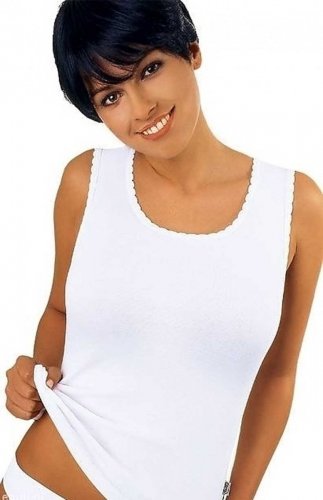 Koszulka na ramiączkach Emili Michele 2XL biała