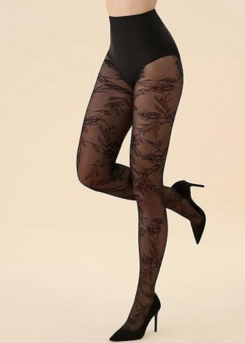 Rajstopy Gabriella Floral 20 den 5-XL