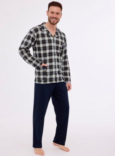 Piżama Cornette 114/73 dł/r 3XL-5XL rozpinana męska
