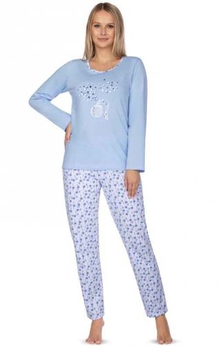 Bawełniana piżama damska Regina 636 Maxi