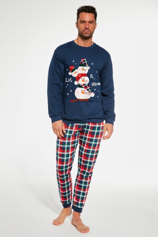 Świąteczna piżama męska Cornette 115/236 Snowman 