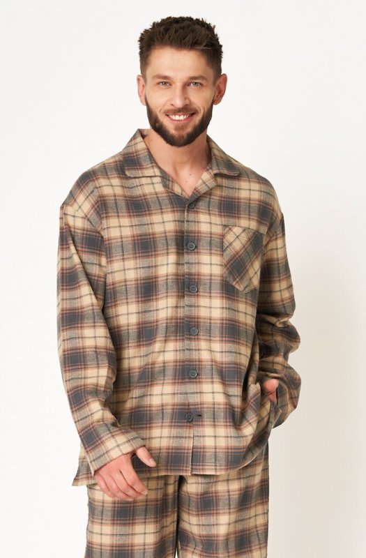 Key MNS 402 piżama męska flanelowa 3XL-4XL 