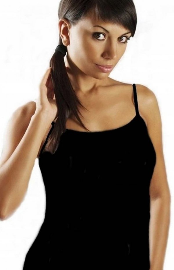 Koszulka damska na ramiączkach czarna Emili Rita 