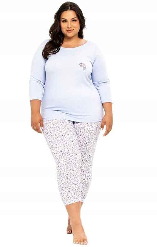 Pizama damska Ariella 3256 Plus Size błękitna