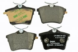 DELPHI 2X TARCZA TARCZE + KLOCKI HAMULCOWE TYŁ CITROEN C5 III PEUGEOT 407