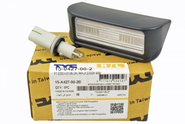 LAMPKA TABLICY BERLINGO RIFTER COMBO PARTNER III IV B9 K9 2008-