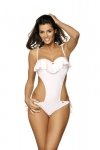 Jednoczęściowy strój kąpielowy Kostium kąpielowy Model Carmen Bianco M-468 White - Marko