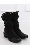 BOTKI DAMSKIE CZARNE ST06P BLACK - Inello