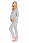 Piżama Damska Ciążowa Model 0181 Grey - PeeKaBoo