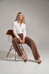 Spodnie Damskie Model M721 Brown - Figl