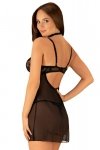Komplet Model Elizenes Babydoll Black - Obsessive
