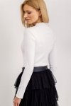 Bluzka Model RV-BZ-5209.04X White - Rue Paris