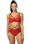 Biustonosz push up  Biustonosz Push-up Model 3636/11 Loren Red/Black - Mat