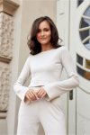 Bluzka Model Leonie BEJ BLU0167 Light Beige - Roco Fashion