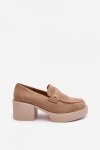 Półbuty Model Afnira NS382P Beige - Step in style