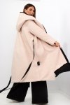 Płaszcz Damski Model DPMCO67 Powder Pink - Miss City Official