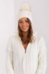 Czapka Damska Model JK-CZ-10.51 Ecru - Rue Paris