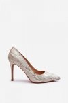 Szpilki Model Klonisa TU246 Gold - Step in style
