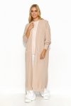 Sweter Kardigan Model S146 Nude - Makadamia