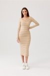 Sukienka Model Eva BEZ SUK0466 Beige - Roco Fashion