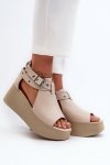 Sandały Model Zazoo 1732 Beige - Step in style