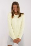 Sweter Damski Model AT-SW-2338-2.00 Light Yellow - AT