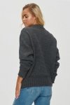 Sweter Damski Model S151 Grafit Melange - Makadamia