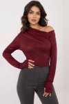 Bluzka Model DHJ-BZ-20095.91P Bordo - Italy Moda