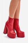 Botki Model Selahra JA-26 Red - Step in style