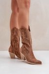 Botki Model Salive 7650A Brown - Step in style