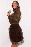 Spódnica Model TW-SD-BI-0517.84 Dark Brown - Och Bella