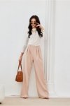 Spodnie Damskie Model Ginny BEZ SPD0040 Beige - Roco Fashion