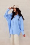 Koszula Damska Model Elisa NIE BLU0192 Blue - Roco Fashion