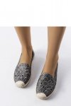 Szare ażurowe espadryle Lamarre - Solea